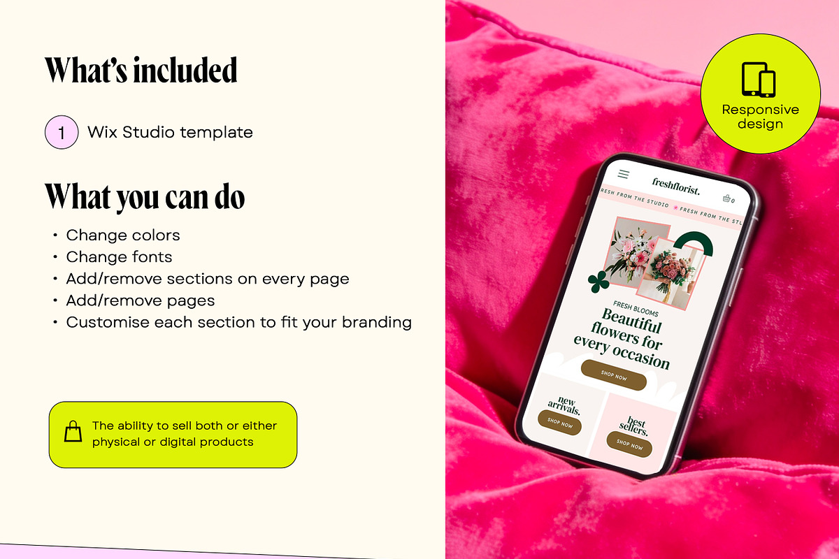 Wix Studio Florist, a Wix Template by Template Twist Shop (Photo 4 of 9)