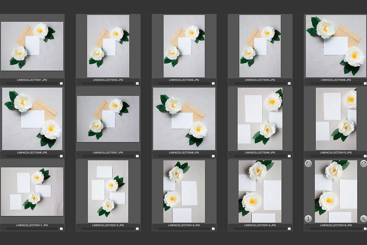 Linen Wedding Stationery Mockups, a Print Template by daintydarling (Photo 2 of 4)