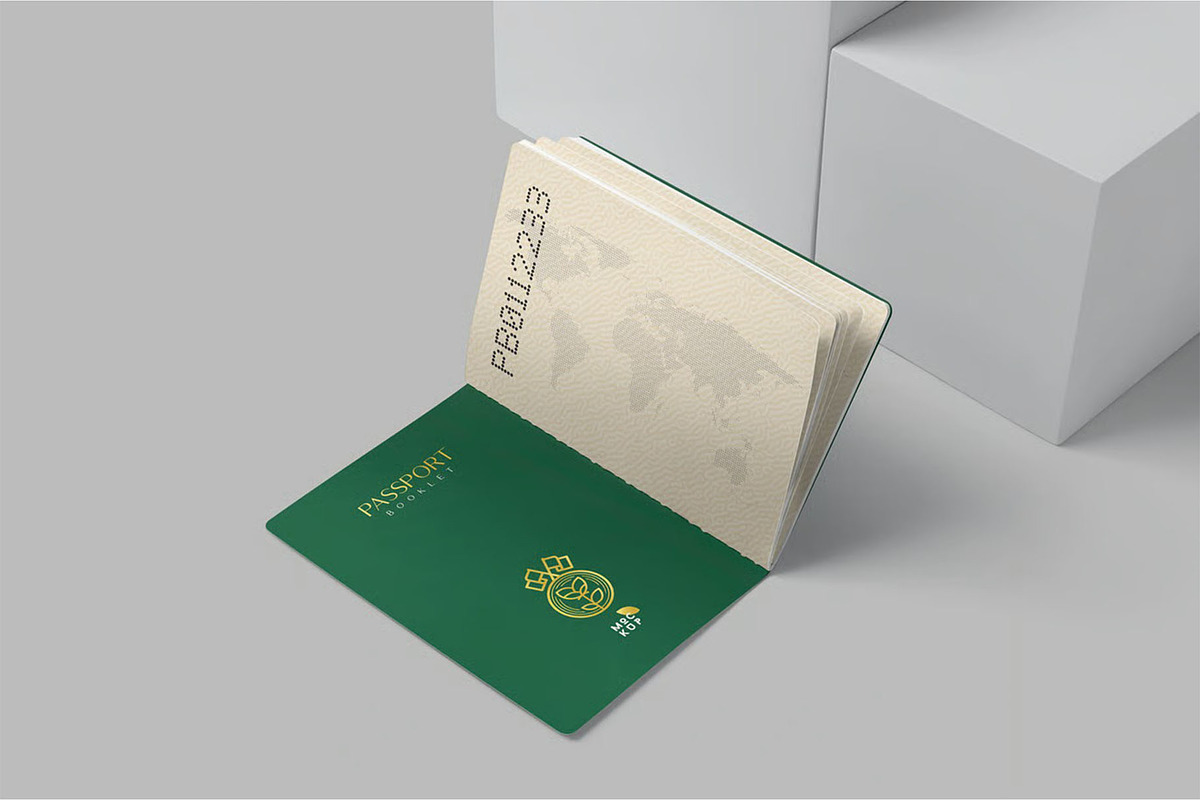 Passport Booklet Mockups, a Product Mockup by megostudi0 (Photo 2 of 7)