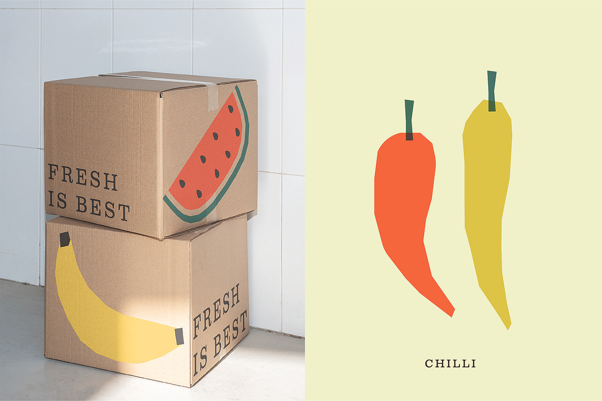 Fruit and Vegetable Illustrations, a Food Illustration by Gross Illustrations (Photo 7 of 10)