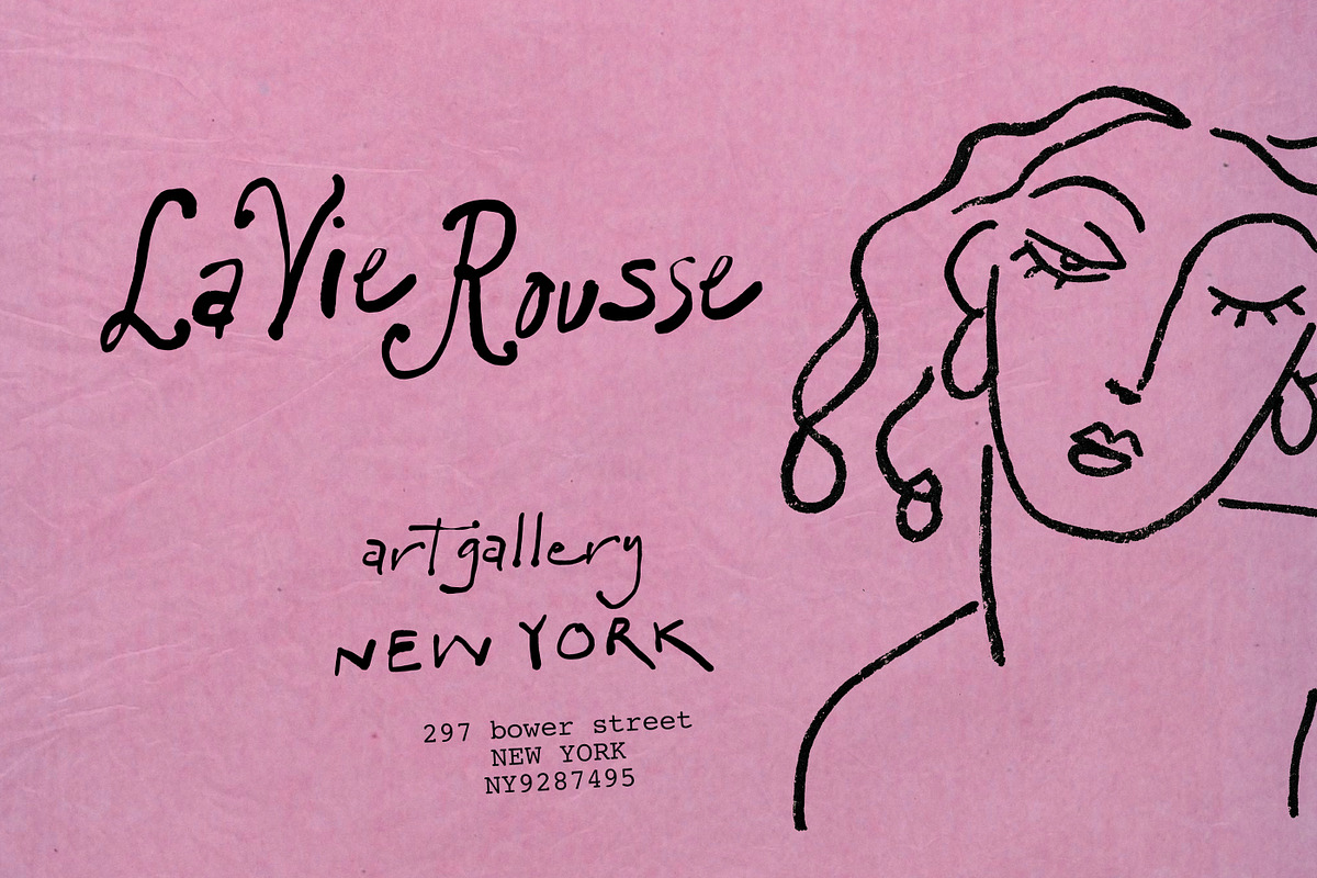 Picasso by Moonlight Font Duo, a Handwritten Font by Nicky Laatz (Photo 3 of 17)