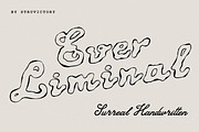 Ever Liminal Handwritten Outline, a Sans Serif Font by Struvictory.art (Thumbnail 1 of 9)