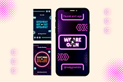 Neon Animation Instagram Story, a Templates & Theme by TemplateCastleStore (Thumbnail 5 of 9)