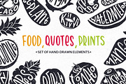 Set of hand-drawn illustration, a Food Illustration by Wewhitelist (Thumbnail 1 of 6)