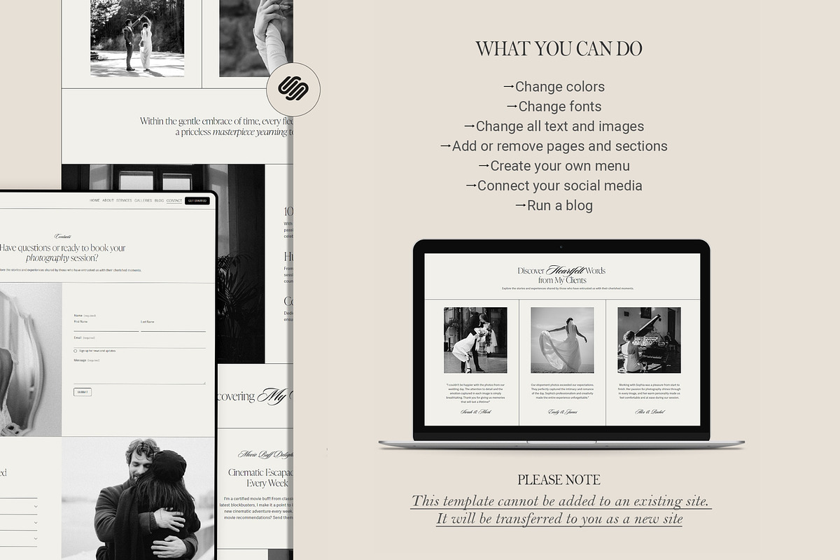 Photographer Website Template, a Squarespace Template by 3.14&Co (Photo 6 of 10)