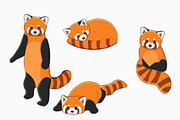 Red Panda Clipart, an Animal Illustration by linakilljoy (Thumbnail 2 of 3)