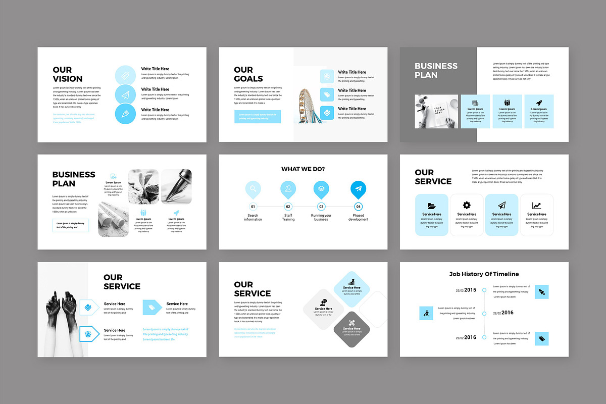 Business Plan PowerPoint Template, a Presentation Template by RsmBoutique2021 (Photo 3 of 5)