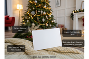 Festive Greeting Card Mockup in Room, a Product Mockup by MockupWizard (Thumbnail 2 of 5)