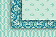 18 Versailles style papers + frames, a Pattern Graphic by CLIPART GARDEN (Thumbnail 3 of 5)
