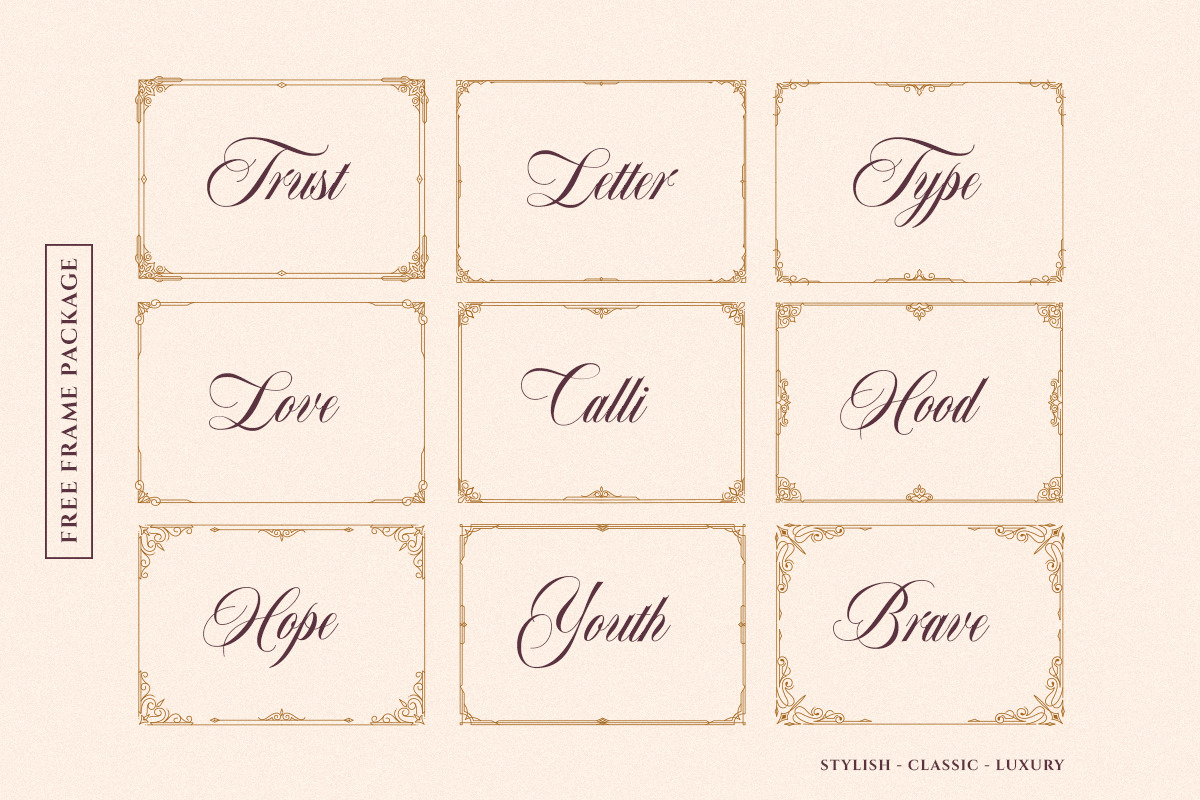 Bordemile - Luxury Script, a Script Font by Letterhend Studio (Photo 12 of 13)