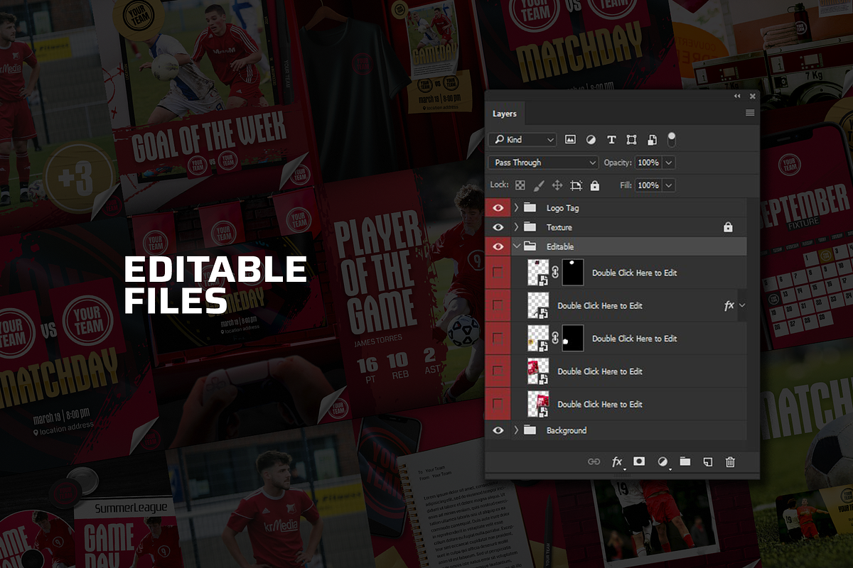 23 Sports Social Media Template, a Social Media Template by Creathift (Photo 7 of 7)