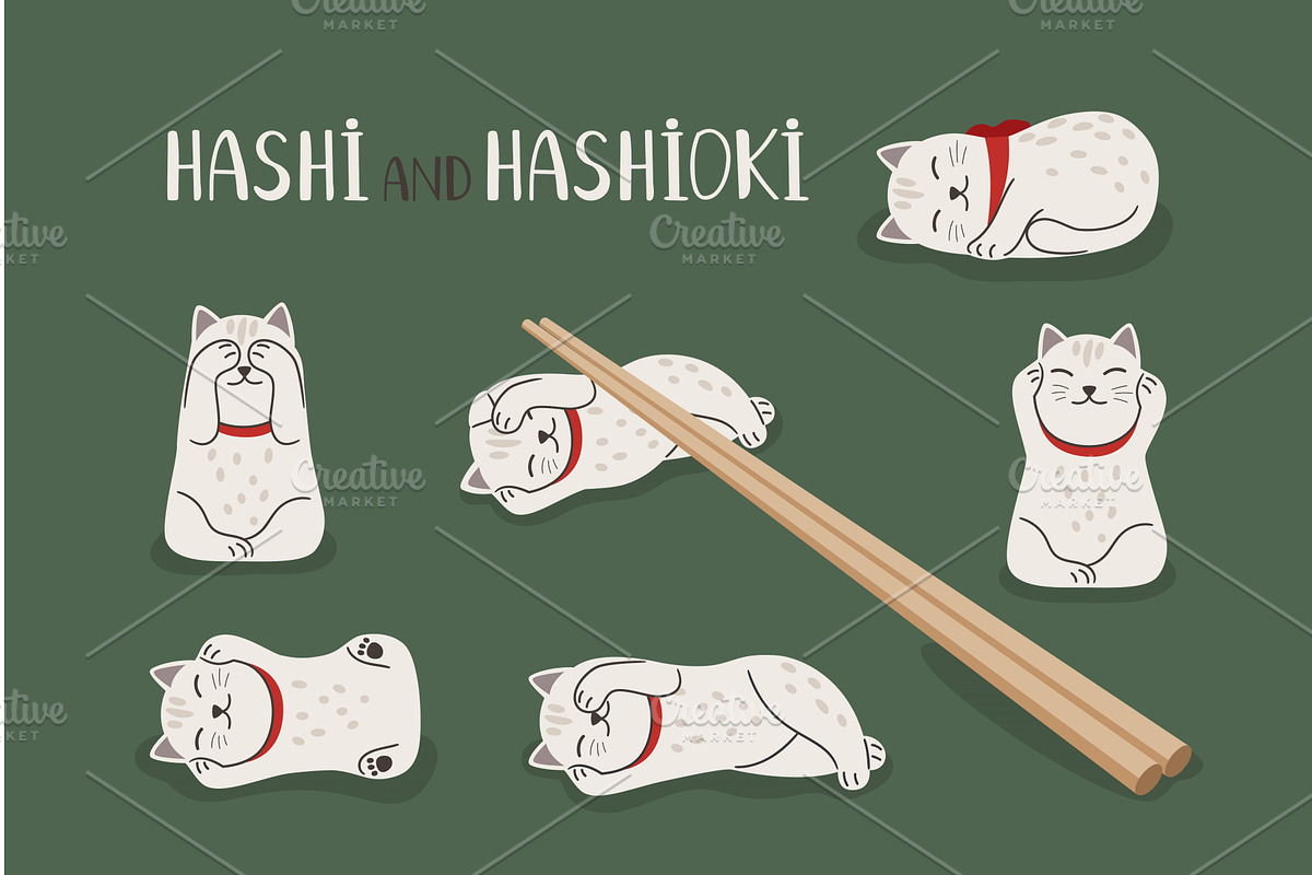 Wooden chopsticks Hashi and cute, a Food Illustration by Stock-Smart-Start
