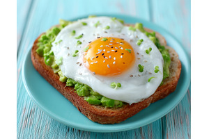 Avocado toast adorned with, a Food & Drink Photo by ZinetroN