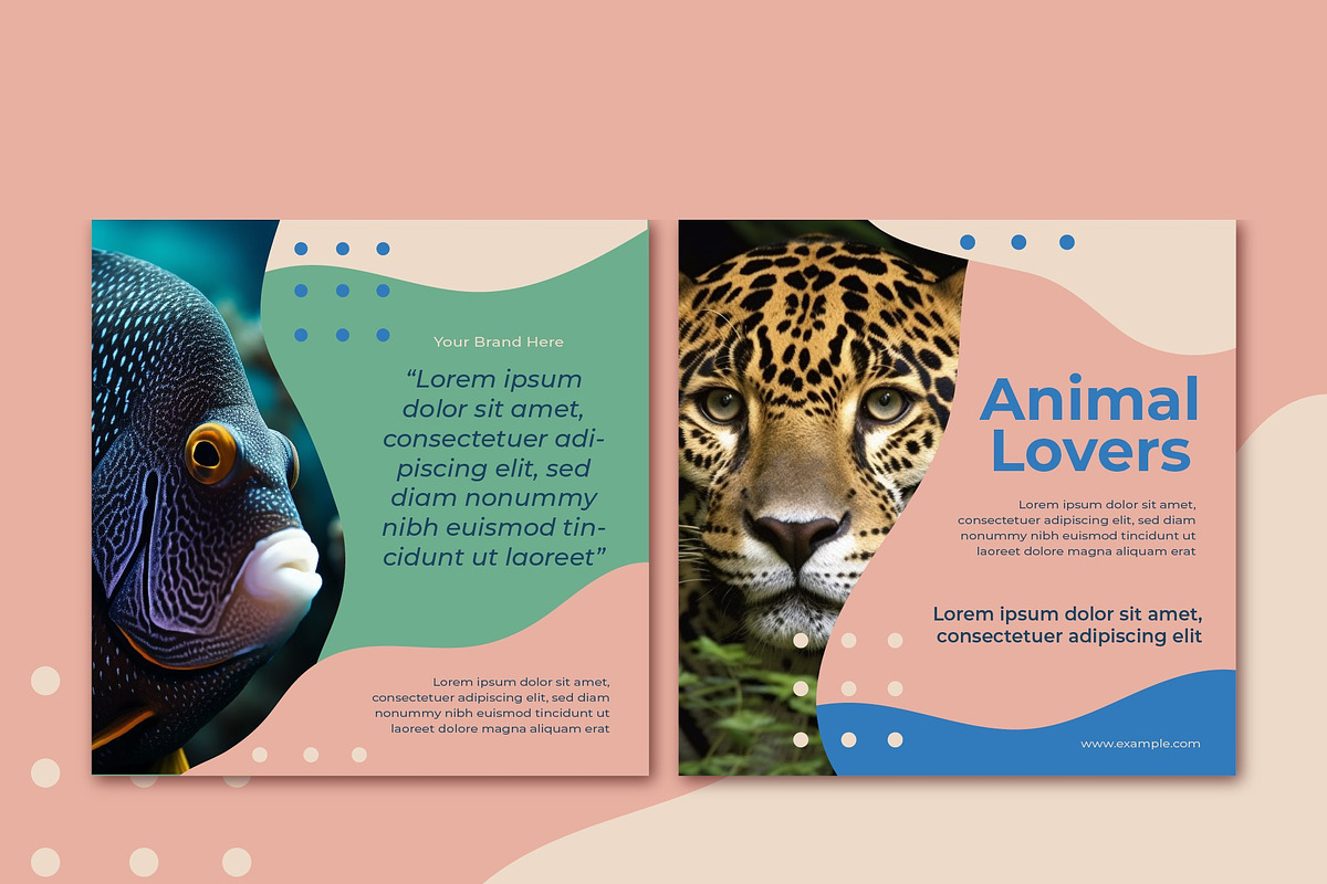 Animal Lovers Social Media Post, a Templates & Theme by studiogstock (Photo 2 of 3)