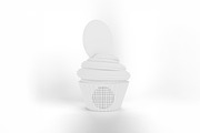 Cartoon I Heart Mom Cupcake Mockup, a Merchandise Mockup by Qaleb Studio (Thumbnail 1 of 2)
