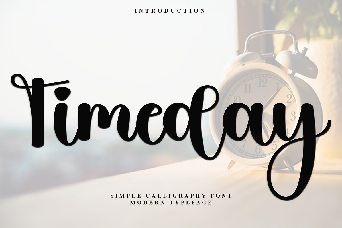 Timeday, a Handwritten Font by InermediaSTUDIO (Photo 1 of 7)