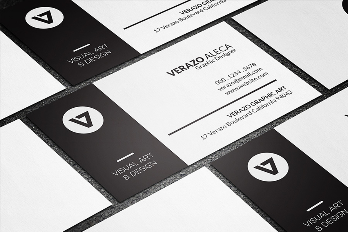 Modern Minimal Business Card, a Business Card Template by Verazo (Photo 3 of 3)