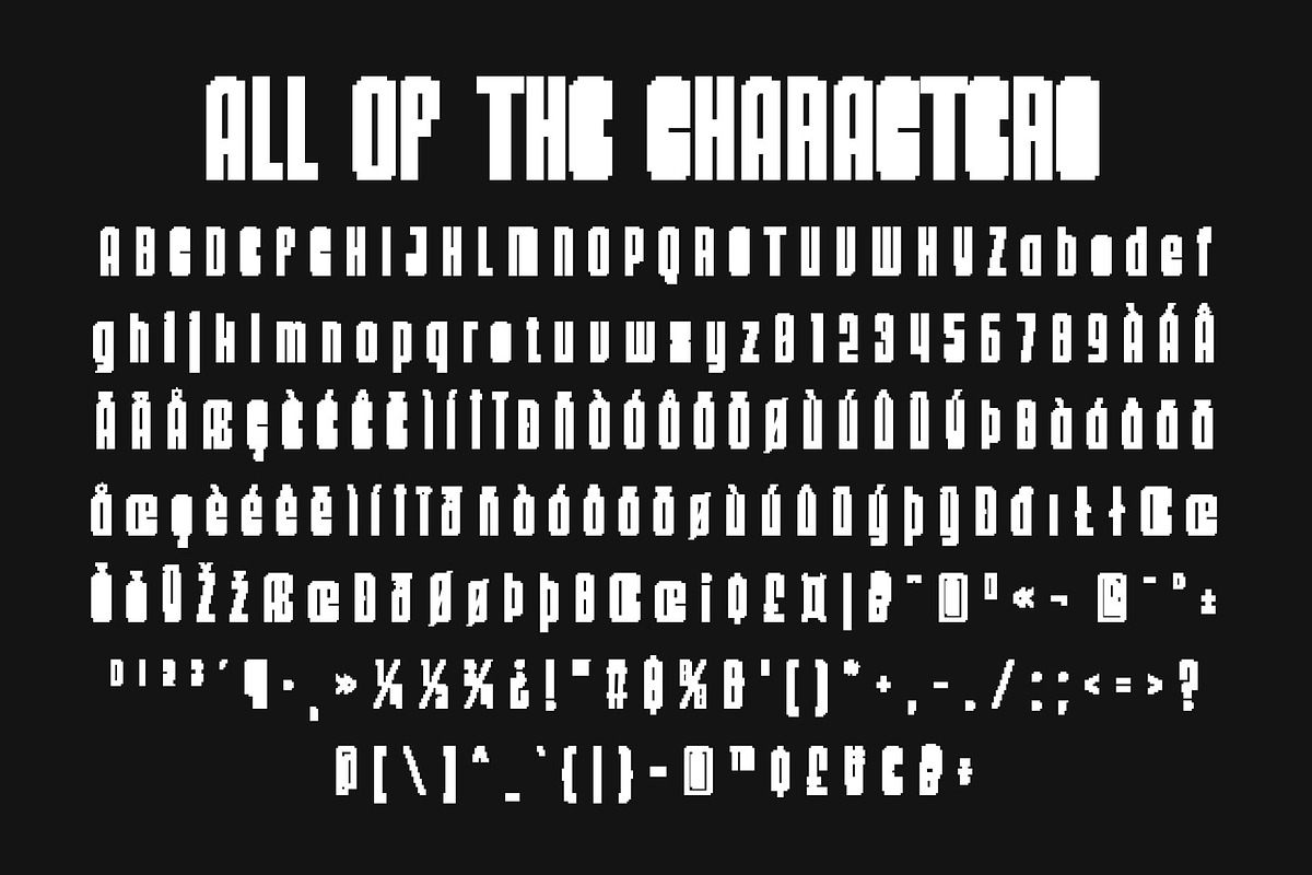 CS Alford Semipixel, a Sans Serif Font by Craft Supply Co. (Photo 8 of 8)