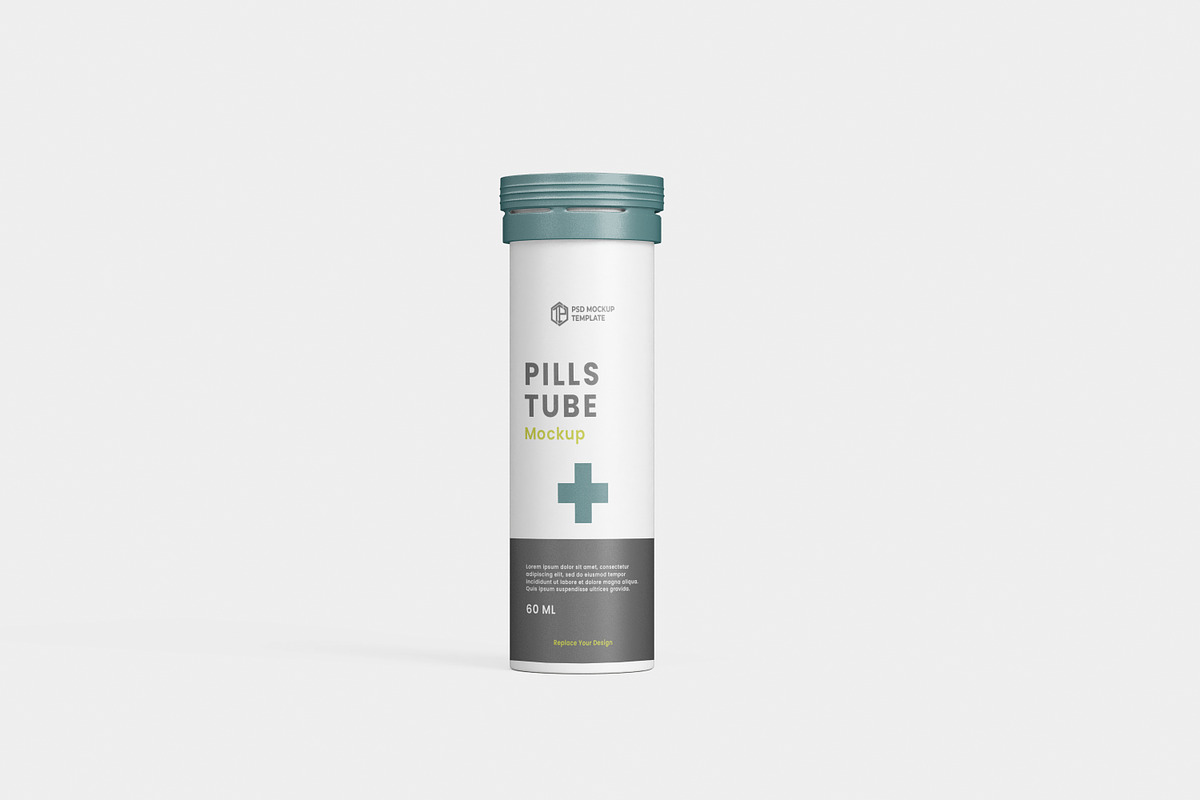 Tablets Tube Mockup, a Packaging Mockup by tiyasprabawa (Photo 2 of 10)