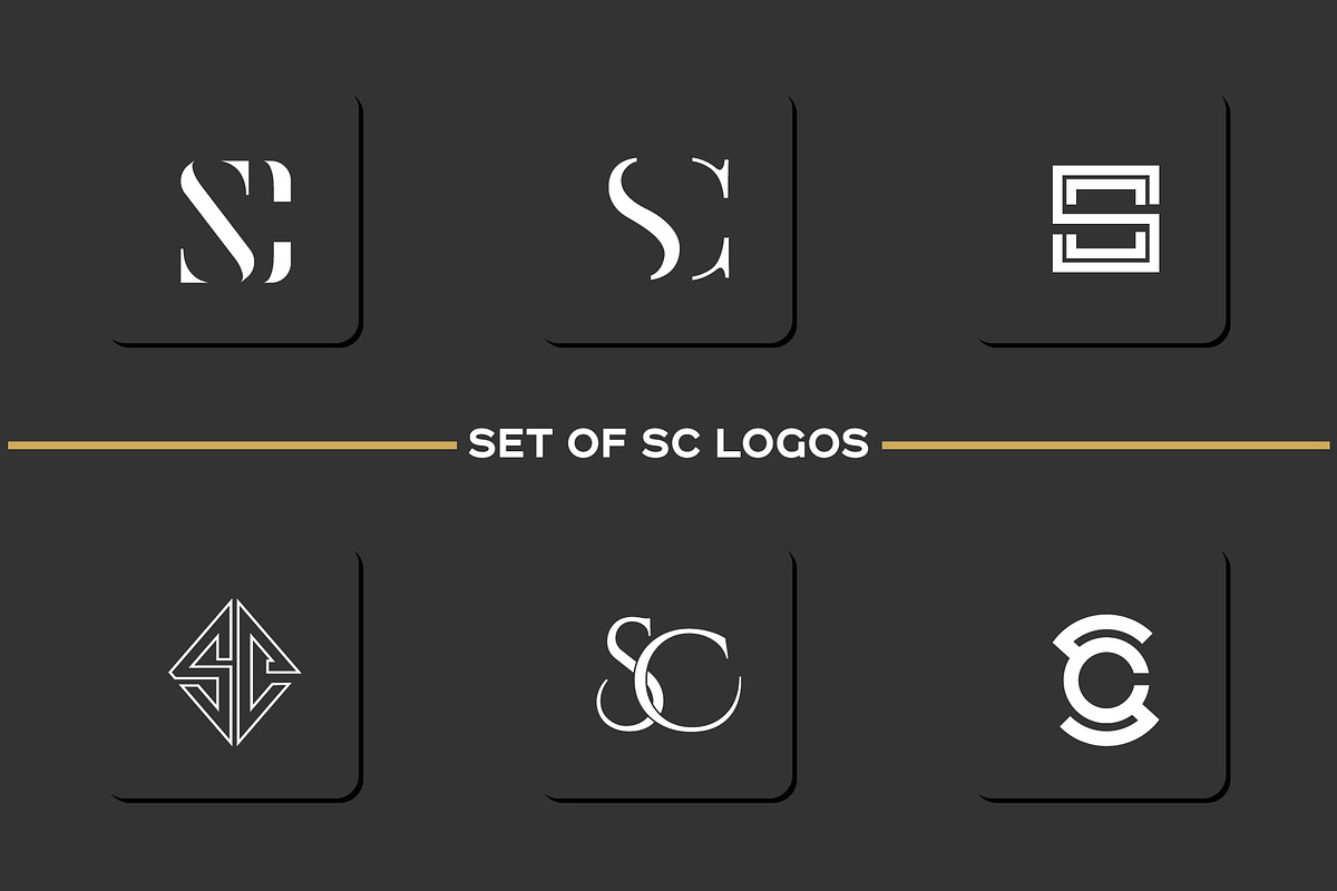Set Of SC, CS ,Logo Design, a Branding & Logo Template by art_creater