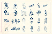 141 vintage toys vector pack, an Object Graphic by Mr Vintage (Thumbnail 2 of 10)