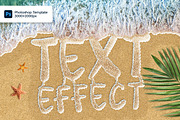 Sea Foam Text on Sand Photoshop Temp, a Layer Style Add-On by Andrew Skoch Design (Thumbnail 5 of 6)