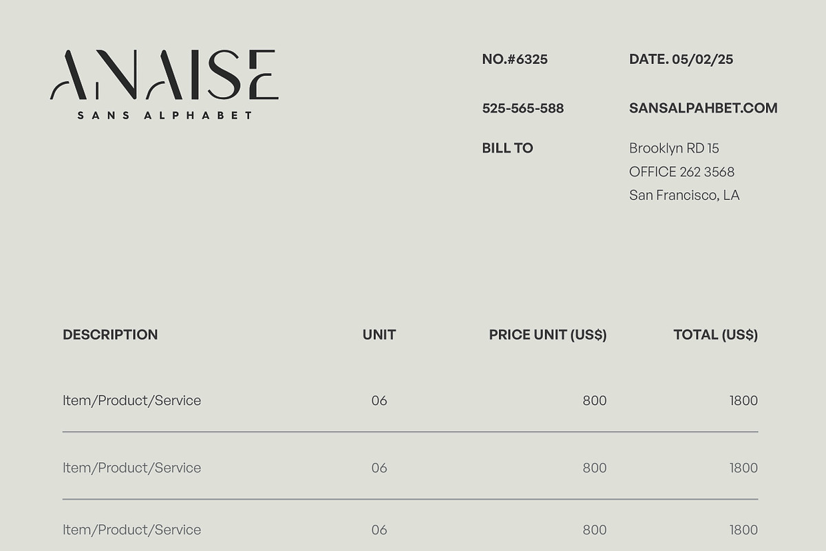 Invoice, a Stationery Template by UX-group (Photo 3 of 3)