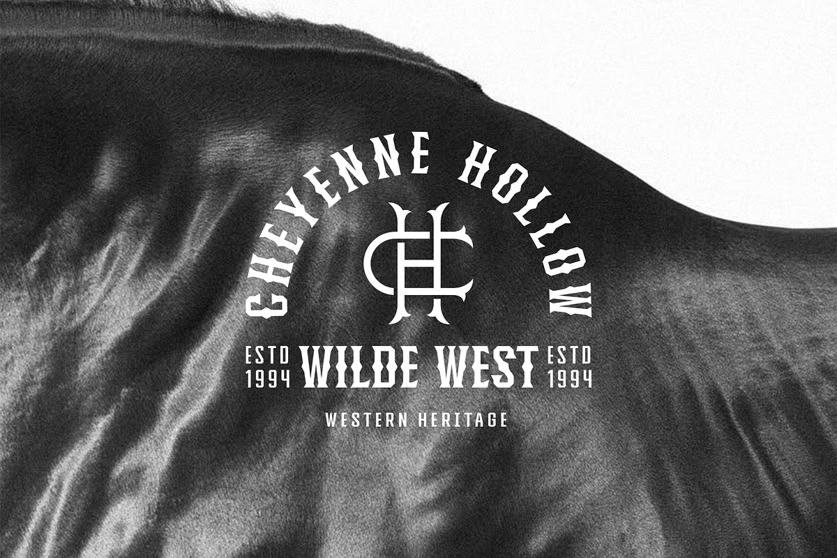Western Monogram Font Bundle, a Serif Font by Headfonts (Photo 6 of 10)