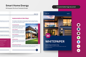 Smart Grid Energy Strategy Whitepape, a Business Card Template by trabaskriya