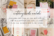Colorful Retro Themed Save The Date, an Invitation Template by StudioVonBraitenberg (Thumbnail 10 of 10)