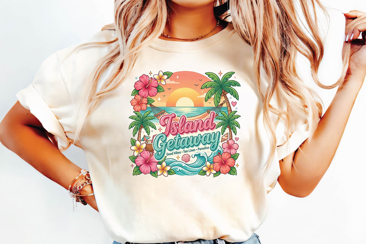 Island Getaway Tropical Beach PNG, a Seasonal Illustration by DreamPrint404 (Photo 2 of 6)