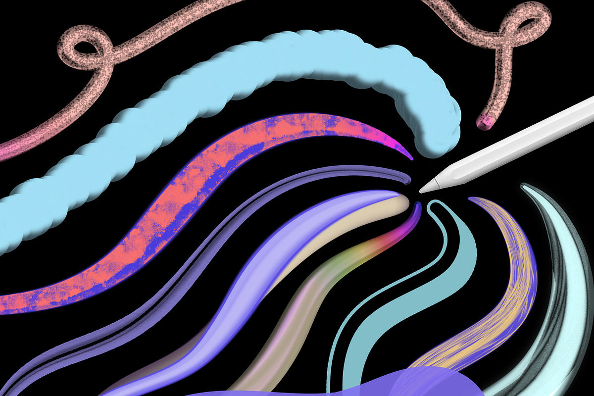 Procreate 3D Brushset, a Brushes & More by Papaya (Photo 3 of 6)