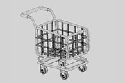 Shopping Cart, an Object 3D Model by fahad121 (Thumbnail 7 of 8)