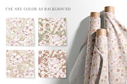 Hydrangea Daisy Flowers Pattern, an Illustration by PawGraphic (Thumbnail 6 of 10)