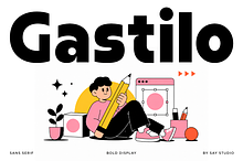 Bold Chunky Sans Font - Gastilo