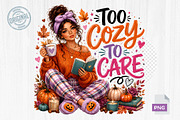 Cozy Autumn Girl Quotes Fall PNG, a Seasonal Illustration by CreationArt (Thumbnail 6 of 6)