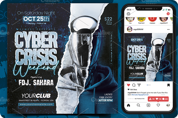 Cyber Crisis Weekend Flyer preview 4
