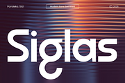 Siglas - Modern Sans Serif Font, a Sans Serif Font by Pandeka Studio (Thumbnail 1 of 9)