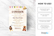 Cowboy Baby Shower Invitation Temp, an Invitation Template by Snapybiz (Thumbnail 2 of 12)