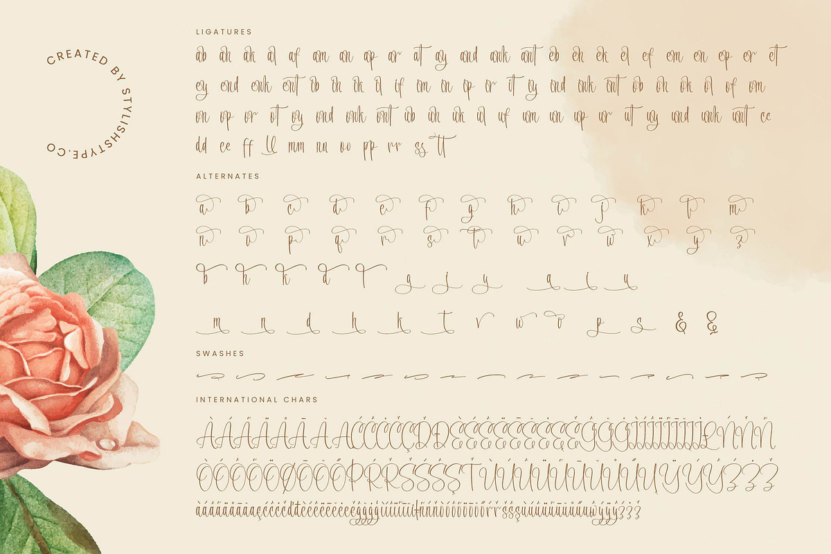 Evangeline Chalista Stylish Font, a Script Font by stylishtype.co (Photo 19 of 20)