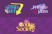 CHASLOW | Groovy Retro Font, a Font by twinstd (Thumbnail 9 of 12)