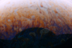 Vibrant abstract background featuring swirling orange and blue p, a Background Photo by Ales Munt