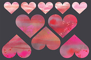 Watercolor Hearts, an Object Graphic by Marmalade Moon (Thumbnail 4 of 4)