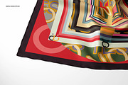 Twill silk Scarf Mockup Set, a Packaging Mockup by creatsy5 (Thumbnail 7 of 16)