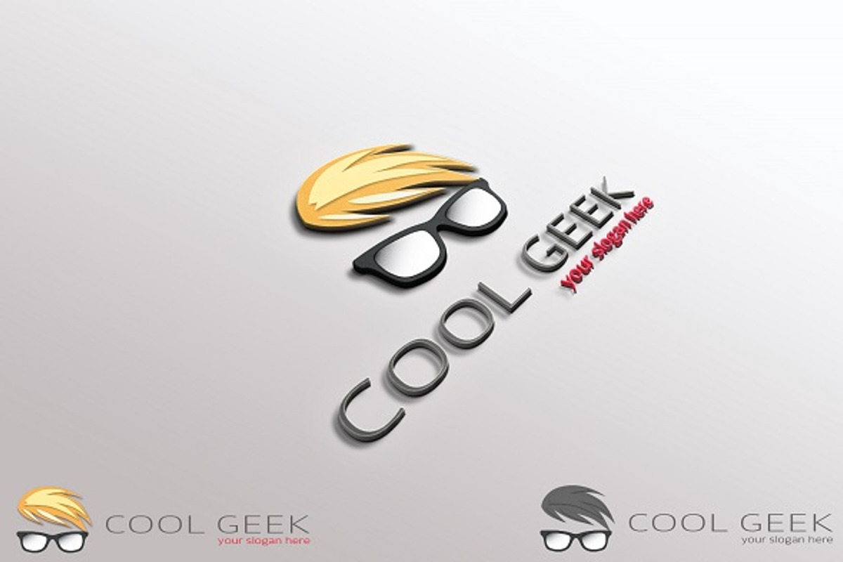 Cool Geek Logo, a Branding & Logo Template by DesignSpot (Photo 1 of 2)