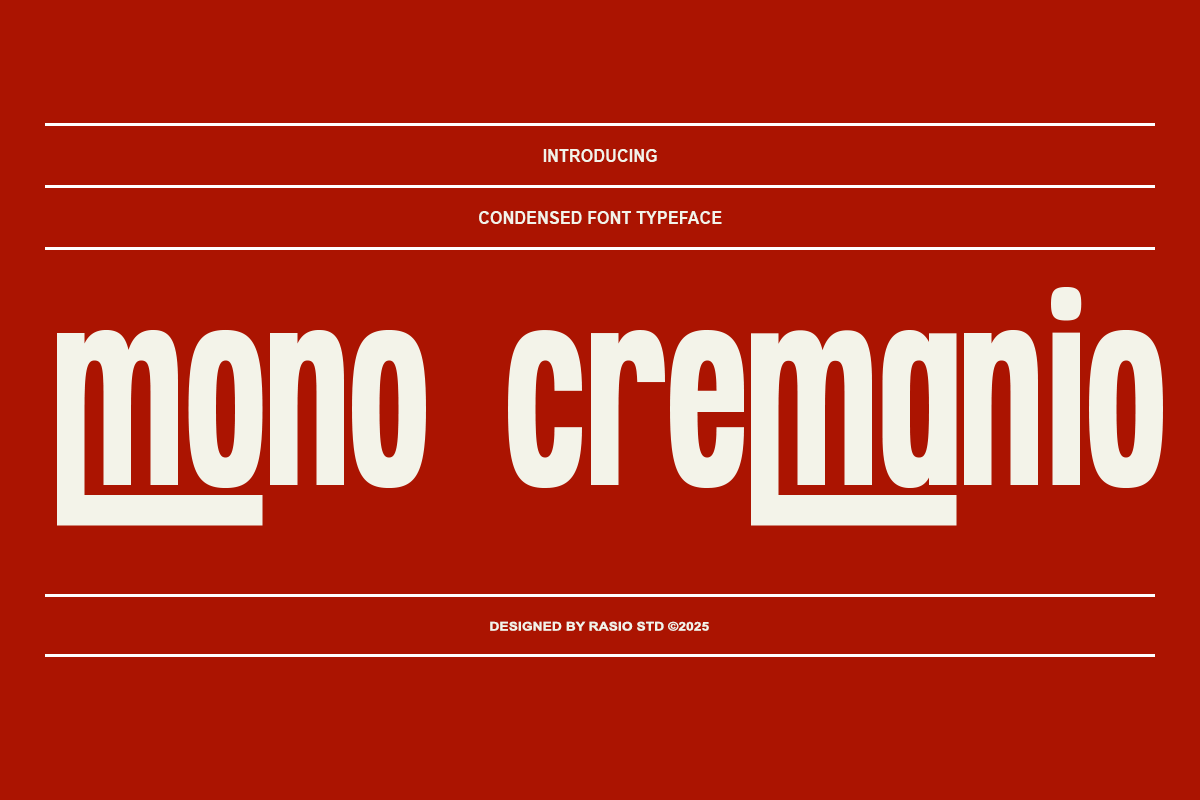 Mono Cremanio Modern Bold Font, a Sans Serif Font by Rasio Studio (Photo 8 of 12)