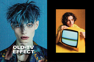 Old Television Poster Effect, a Layer Style Add-On by Design Squad