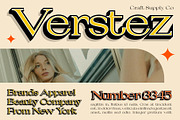 Fezeline 3D, a Serif Font by Craft Supply Co. (Thumbnail 2 of 8)