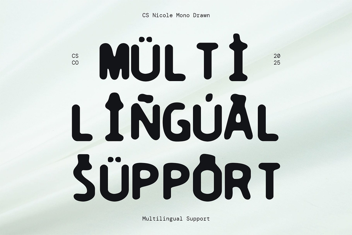 CS Nicole Mono Drawn, a Serif Font by Craft Supply Co. (Photo 4 of 8)