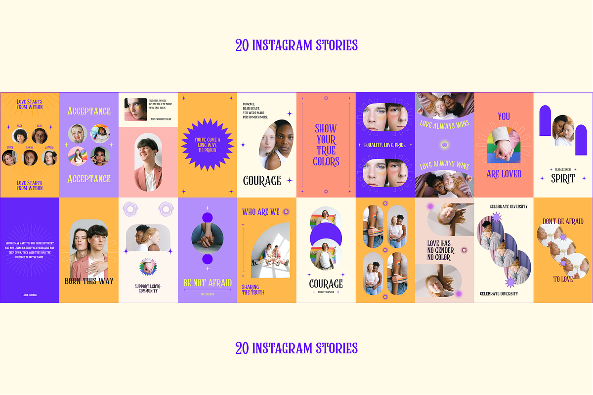 LGBTQ+ Instagram Creator Template, a Social Media Template by Luna Studio (Photo 4 of 6)